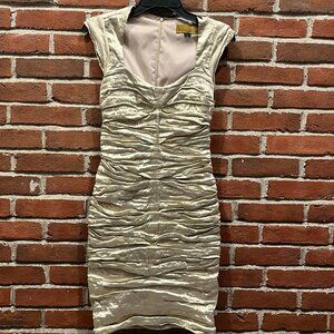 Nicole Miller Gold Dress